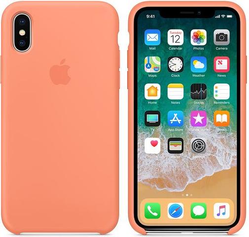 Чохол-накладка Apple для iPhone X - Silicone Case Peach