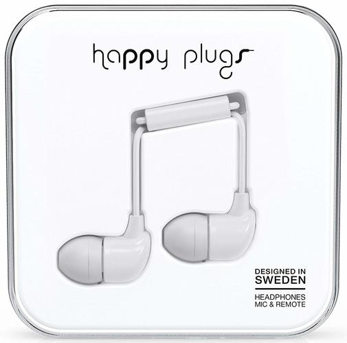 Гарнітура Happy Plugs Headphones In-Ear White (7726)