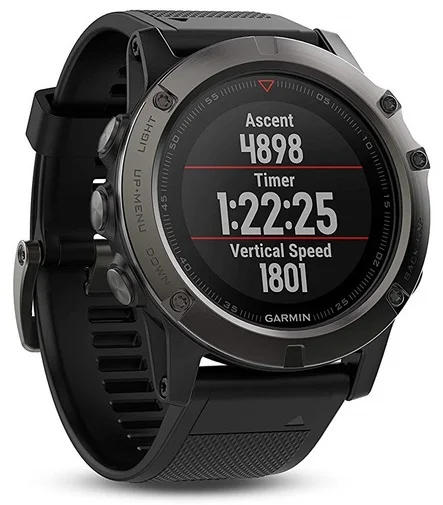 Фото: Смарт годинник Garmin Fenix 5x Sapphire Grey Black (010-01733-14) № 6 | KTC