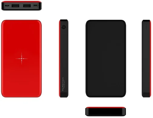 Фото: Безпровідна універсальна батарея Parkman Power Bank M16pdi 10000mAh Red (M16pdi Red) № 11 | KTC