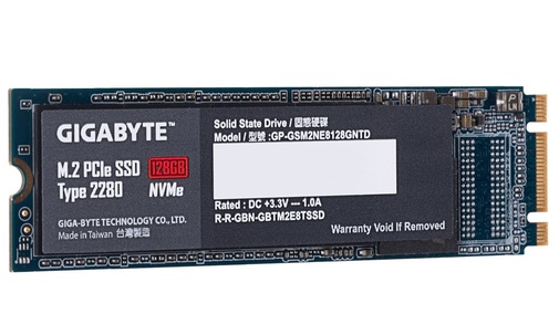 Твердотільний накопичувач Gigabyte 2280 PCIe 3.0 x2 NVMe 1.3 128GB GP-GSM2NE8128GNTD