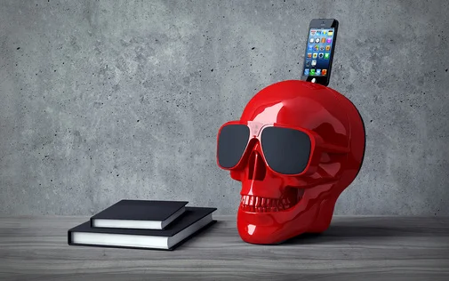 Фото: Портативна колонка Jarre Technologies AeroSkull HD Plus Glossy Red (ML81025) № 6 | KTC