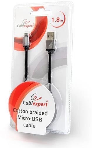 Кабель Cablexpert AM / Micro USB 1.8m Black (CCB-mUSB2B-AMBM-6)