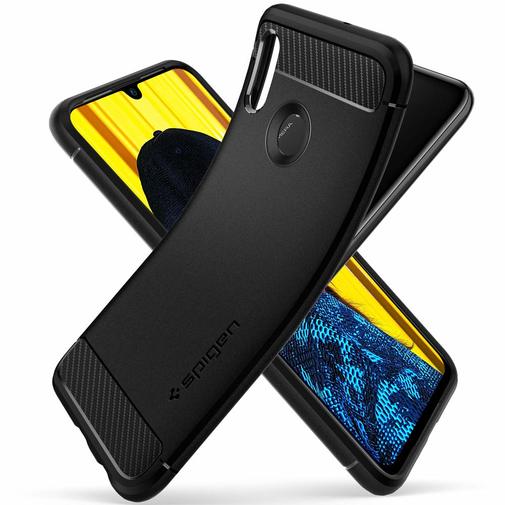 Чохол Spigen for Honor 10 Lite - Rugged Armor Black (L40CS25949)