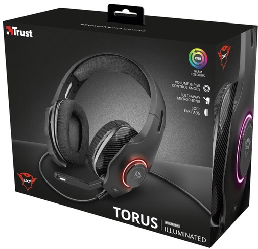  Гарнітура Trust GXT 455 Torus RGB (23138)