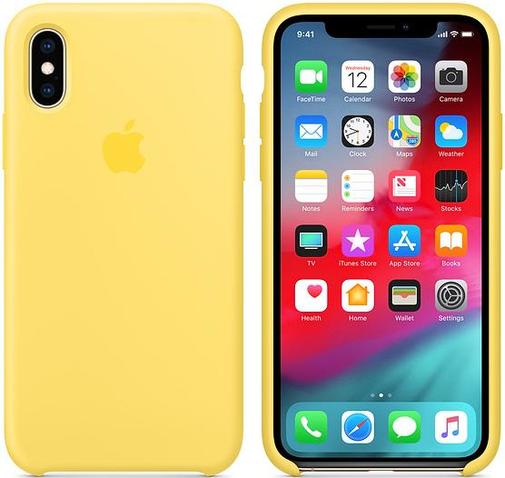 Чохол-накладка Apple для iPhone Xs - Silicone Case Canary Yellow
