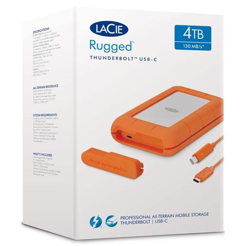 Зовнішній жорсткий диск LaCie Rugged 4TB STFS4000800 Orange
