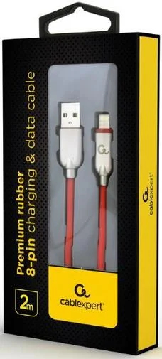 Фото: Кабель Cablexpert AM / Lightning 2m Red (CC-USB2R-AMLM-2M-R) № 4 | KTC