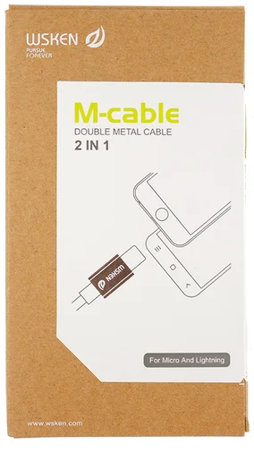 Фото: Кабель WSKEN AM / Lightning/microUSB 1m Gold (MMAT-3 Golden) № 5 | KTC