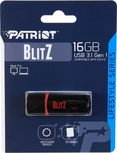 Флешка USB Patriot Blitz 16GB PSF16GBLZ3BUSB Black