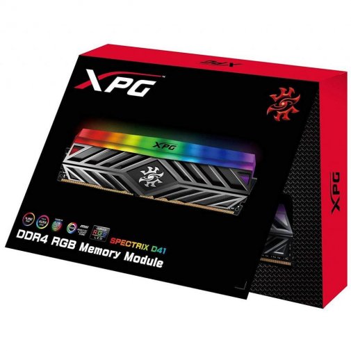 Оперативна пам’ять A-Data XPG Spectrix D41 Titanum Gray DDR4 1x16GB AX4U3000316G16-ST41