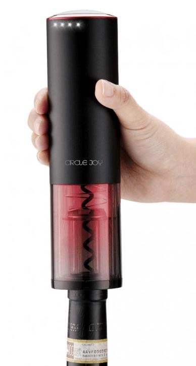 Штопор Circle Joy Electric Wine Bottle Opener Black/Red CJ-EKPQ02