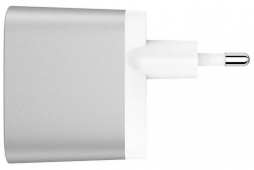 Мережевий зарядний пристрій Belkin Home Charger, 2xUSB, 2.4A, Silver