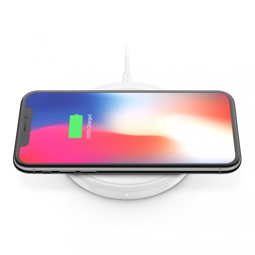 Зарядний пристрій Belkin BOOST UP Bold Wireless Charging Pad 10W for Apple/Samsung/LG and Sony White (F7U050VFWHT)