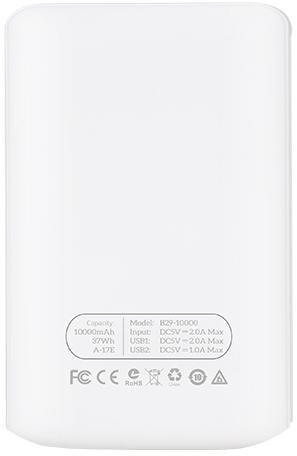Батарея універсальна Hoco B29 10000mAh White (B29 10000 White)