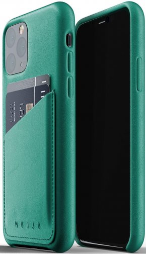 Чохол-накладка MUJJO для iPhone 11 Pro - Full Leather Wallet, Alpine Green