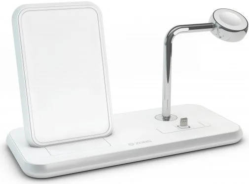Фото: Док-станція Zens Stand Dock Watch Aluminium Wireless Charger 10W White (ZEDC07W/00) № 8 | KTC