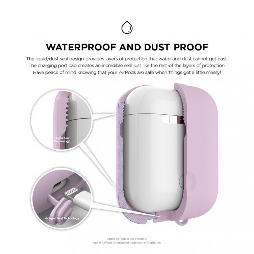 Чохол Elago для Airpods - Waterproof Case Lavender (EAPWF-BA-LV)