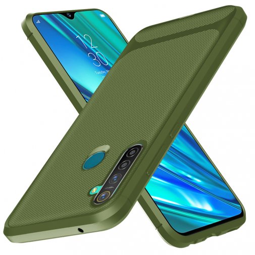 Чохол for Realme 5 Pro - Silicone cover Green (661890)