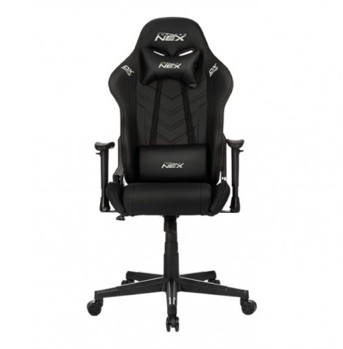 Крісло ігрове DXRacer NEX EC/OK134/N, PU шкіра, Black