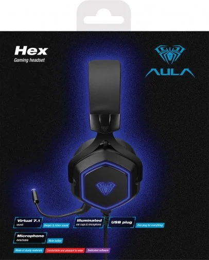 Фото: Гарнітура Aula Hex Black (6948391235080) № 12 | KTC