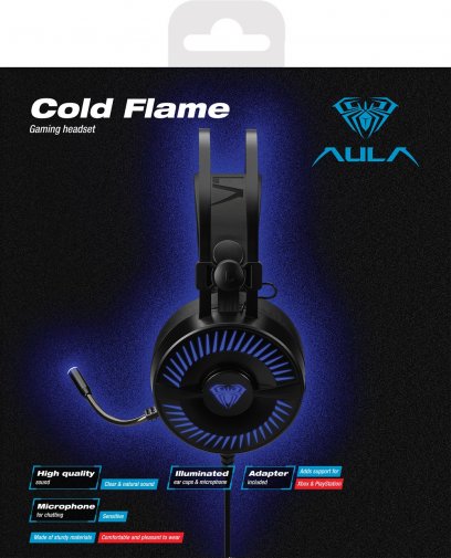 Гарнітура Aula Cold Flame Black (6948391235066)