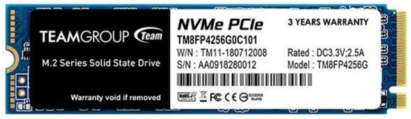 Твердотільний накопичувач Team MP34 2280 PCIe 3.0 x4 NVMe 256GB (TM8FP4256G0C101)