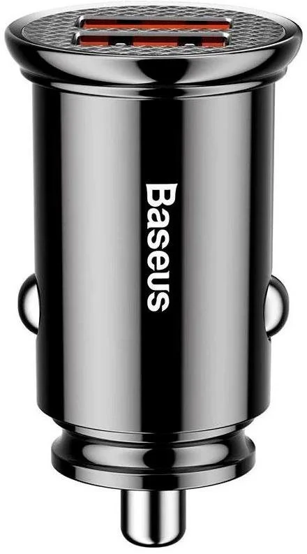 Фото: Автомобільний зарядний пристрій Baseus Circular Plastic A/A 30W Dual QC3.0 Black (CCALL-YD01) № 6 | KTC