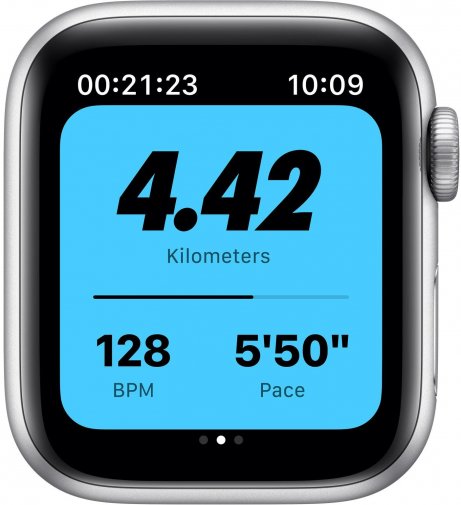 Смарт годинник Apple Watch Nike Series 6 GPS 40mm Silver Aluminium Case with Pure Platinum/Black (M00T3)