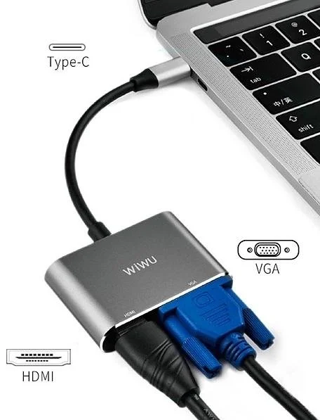 Фото: Адаптер WIWU Apollo USB-C Hub A20VH Lite Grey № 6 | KTC