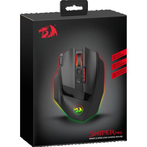 Мишка, Redragon Sniper Pro Wireless, Black ( Gaming )