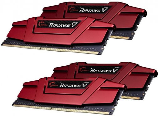 Оперативна пам’ять G.SKILL Ripjaws V Red DDR4 4x16GB (F4-3600C19Q-64GVRB)