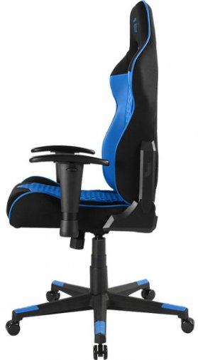 Крісло ігрове DXRacer NEX EC/OK01/NB, PU шкіра, Al основа, Black/Blue