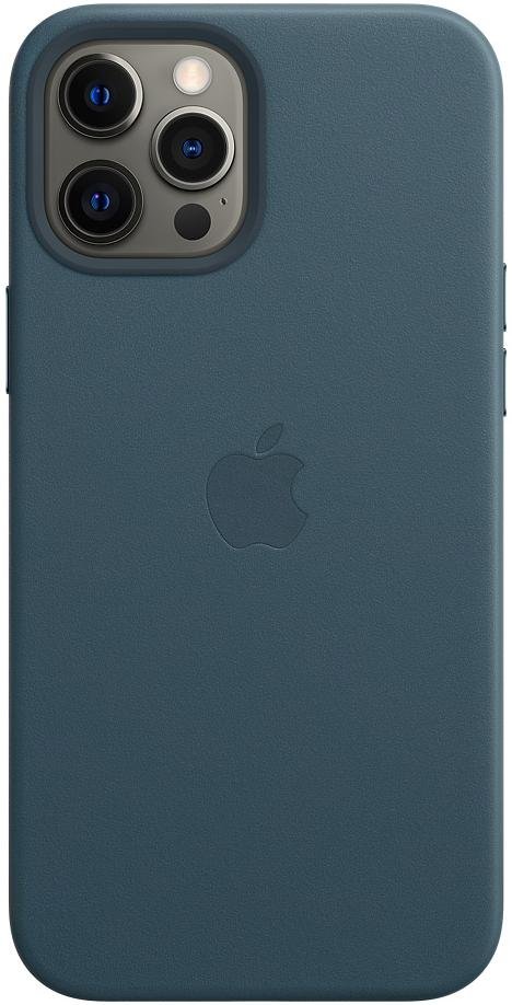 Чохол Apple for iPhone 12 Pro Max - Leather Case with MagSafe Baltic Blue (MHKK3)