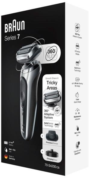 Електробритва Braun Series 7 70-S4200cs Silver/Black