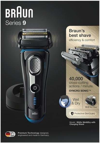 Електробритва Braun Series 9 9242s Black/Blue