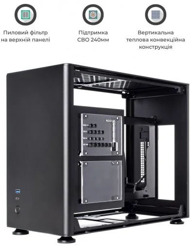 Фото: Корпус QUBE A4 Black with window (QBA4I_WBNU3) № 8 | KTC