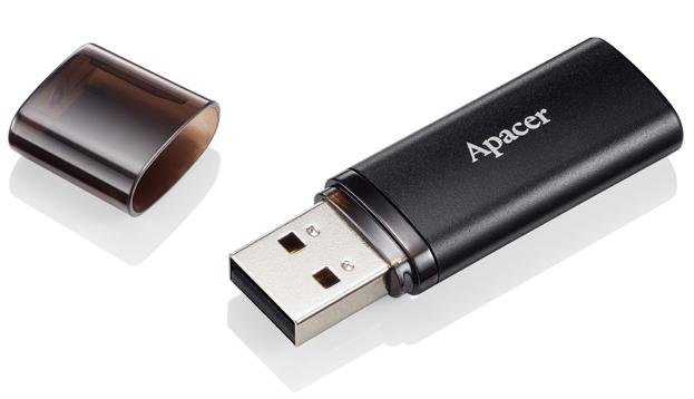 Флешка USB Apacer AH25B 64GB Black (AP64GAH25BB-1)
