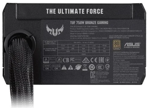 Фото: Блок живлення ASUS 750W TUF Gaming 750B (TUF-GAMING-750B) № 8 | KTC