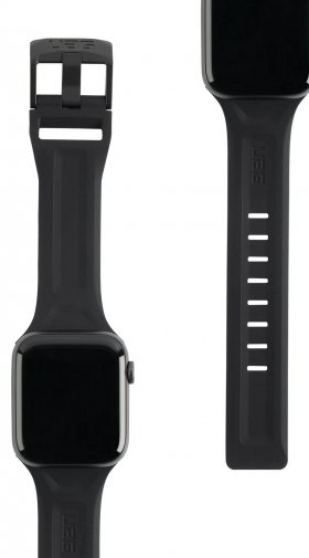  Ремінець UAG for Apple Watch 42/44mm - Scout Strap Silicone Black (191488114040)