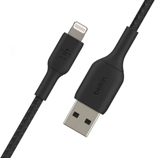 Фото: Кабель Belkin Braided AM / Lightning 2m Black (CAA002BT2MBK) № 6 | KTC