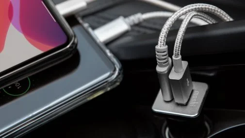Фото: Автомобільний зарядний пристрій Moshi QuikDuo Car Charger USB-C PD/QC 36W Black (99MO022072) № 9 | KTC
