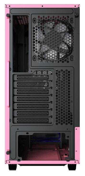 Корпус Gamemax Contac COC Pink/White with window (Contac COC PW)