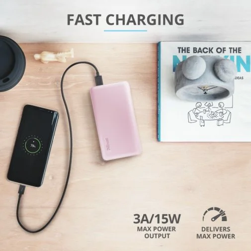 Фото: Батарея універсальна Trust Primo Ultra-thin 10000mAh Pink (23897_TRUST) № 18 | KTC