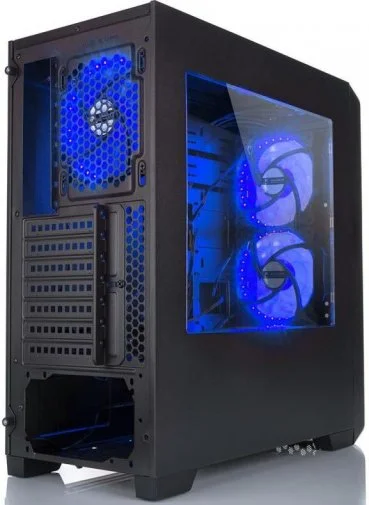 Фото: Корпус Vinga CS209B Blue / Black with window № 12 | KTC