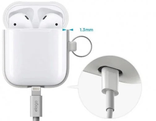 Фото: Чохол Elago for Airpods  - Silicone Hand Case White (EAPSC-HANG-WH) № 12 | KTC