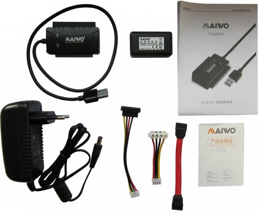 Адаптер Maiwo K132U3IS for HDD/SSD IDE/SATA3 Black