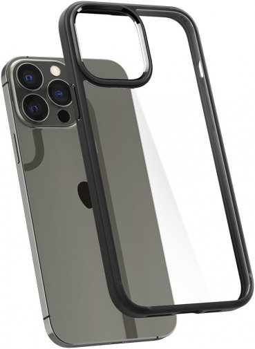 Чохол Spigen for iPhone 13 Pro - Crystal Hybrid Matte Black (ACS03300)