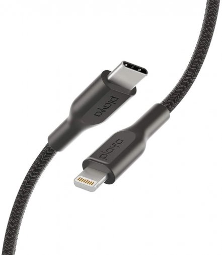 Кабель Belkin Playa Braided Type-C / Lightning 1m Black (PMBK1004BT1MPBB)