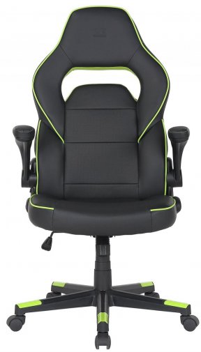  Крісло 2E Hebi Black/Green (2E-GC-HEB-BK)
